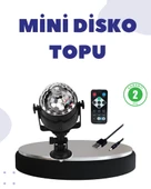 Ses Duyarlı Mini Disko Küre Lamba - 1