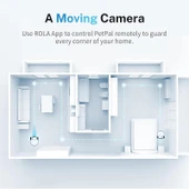 Enabot ROLA PetPal 2.5K AI Kameralı, Otomatik Besleyicili Evcil Hayvan Robotu - 5