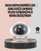 Gece lambası özellikli taşınabilir nemlendirici ve aromaterapi cihazı USB girişli - 1