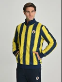 Fenerbahçe S.K. 25/26 Tribün Çubuklu Çift Taraflı Erkek Peluş Ceket - 4