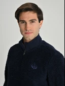 Fenerbahçe S.K. 25/26 Tribün Çubuklu Çift Taraflı Erkek Peluş Ceket thumbnail 11