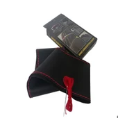 DİKİŞLİ DİREKSİYON KILIFI SİYAH DERİ KIRMIZI DİKİŞLİ FIAT DUCATO FOTODAKİ DİREKSİYON İÇİN thumbnail 3