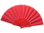 Plastik Kumaş Yelpaze 12'li Kırmızı - 1