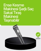 Güçlü Motorlu, 3 Ayarlı Kablosuz Şarjlı Tıraş Makinesi – Uzun Ömürlü Kesim - 1