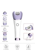 TEP-02 Beyaz 6 Başlıklı (Yüz+Koltuk Altı+Bikini Bölgesi+Bacak) Islak Ve Kuru Kablosuz Epilatö - 1