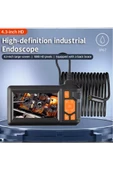 Ekranlı 3 Kameralı 10 Mt Hafıza Kart Destekli Sert Kablo Yılan Endoskop Kamera 8 Mm 4.3 Inc - 2