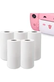 Çocuk Kamera Baskı Kağıdı, 5’li Rulo 57x25mm Çekirdekli Fotoğraf Baskı Termal Kağıt Rulo - 1