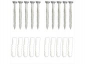 10 Mm Plastik Dübel 5 X 50 Mm Sunta Vidası 50 Adet 1. Kalite - 1