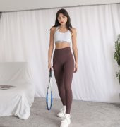 GO ON OUTFIT Kadın Kahverengi Kalın Kemerli Fitilli Tayt GOON180 - 5