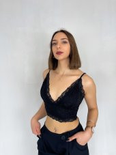 GO ON OUTFIT Kadın Dantelli Büstiyer Atlet GOON127 - 3