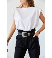 GO ON OUTFIT Kadın Vatkalı Basic T-Shirt GOON88 - 2