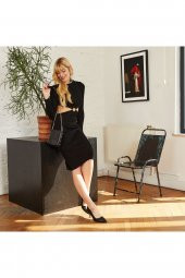 GO ON OUTFIT Kadın Bel Halka Detaylı Siyah Triko Standart Elbise GOON115 - 4