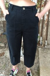 GO ON OUTFIT Kadın Bilek Boy Bol Paça Kot Pantolon GOON100 - 2