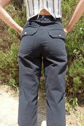 GO ON OUTFIT Kadın Bilek Boy Bol Paça Kot Pantolon GOON100 - 3