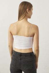 Beyaz İp Askılı Büstiyer - 3