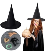 Cadı Şapkası Cadı Tırnakları Cadı Burnu Cadı Çenesi Cadı Diş Seti thumbnail 1