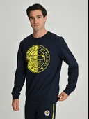 Fenerbahçe S.K. 25/26 Sezon Tribün Tek Renk Logolu Erkek Sweatshirt - 3