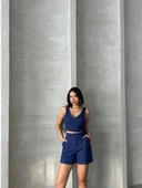 Şortlu keten takım s255014 thumbnail 5