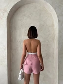 Valonlu fırfırlı şort s24683 thumbnail 6