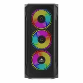 GameBooster GB-T005MB USB 3.2 RGB ATX Mid Tower Siyah Kasa thumbnail 2