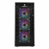 GameBooster GB-X51 USB 3.2 RGB ATX Mid Tower Siyah Kasa thumbnail 2