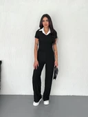 Ottoman kumaş beyaz gömlek yaka takım s4142 thumbnail 1