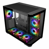 GameBooster Sea View GB-G2851BB USB 3.2 ARGB ATX Mid Tower Siyah Kasa thumbnail 1