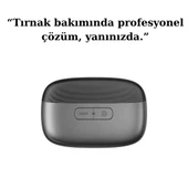 Type-C Şarjlı Elektrikli Tırnak Bakım Seti LED Işıklı, Değiştirilebilir Başlıklar, Uzun Pil Ömrü - 1