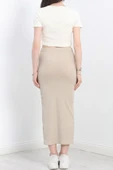 Nakışlı etekli takım bej beyaz s3899 thumbnail 3