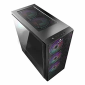 GameBooster GB-X51 USB 3.2 RGB ATX Mid Tower Siyah Kasa thumbnail 3