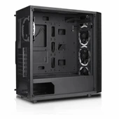 GameBooster GB-X51 USB 3.2 RGB ATX Mid Tower Siyah Kasa thumbnail 7