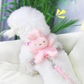 Evcil Hayvan Peluş Ayıcıklı Göğüs Gezdirme Tasması Set - 5