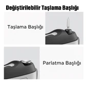 Type-C Şarjlı Elektrikli Tırnak Bakım Seti LED Işıklı, Değiştirilebilir Başlıklar, Uzun Pil Ömrü - 3