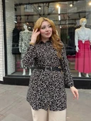 Desenli tunik gömlek - 1