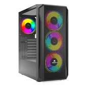 GameBooster GB-T005MB USB 3.2 RGB ATX Mid Tower Siyah Kasa thumbnail 1