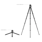 SmallRig 5028 Taşınabilir Karbon Fiber Seyahat Tripod Seti - 3