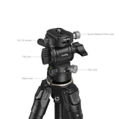SmallRig 5028 Taşınabilir Karbon Fiber Seyahat Tripod Seti - 5