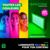 Patona SL-PB40R 4246 40W Premium RGB Led Bataryalı Panel Işık - 2