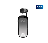 Rova Rv-BKG505 Makaralı Kablolu Dijital Göstergeli Bluetooth Kulaklık Bt5.4 - Siyah - 1