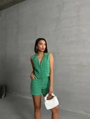 Yelekli şort takım Yeşil thumbnail 5