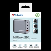 Verbatim 32202 - V GNC-100 GaN Charger 100W 3-USB-C /  1-USB-A  Çıkışa Sahiptir thumbnail 4