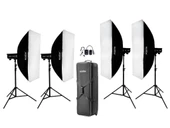 Godox DP800 III V / DP400 III V 4'lü Paraflaş Kit (LED Model Lambalı) thumbnail 1