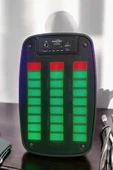 Bluetooth  Hoparlör Mikrofonlu Speaker Taşınabilir Şarjlı thumbnail 4