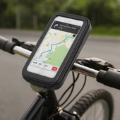 Su Geçirmez Telefon Tutucu Bisiklet & Motosiklet 6.7 inç Uyumlu, Dokunmatik Ekran, Kolay Montaj - 6