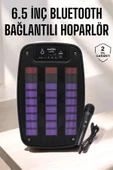 Bluetooth Hoparlör RGB Işıklı USB SD Kart Girişli Taşınabilir thumbnail 2