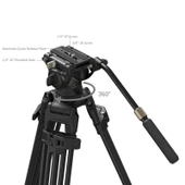 SmallRig AD-80S 5111 Profesyonel Video  Tipi Tripod Kiti - 5