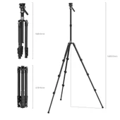 SmallRig 4221 Karbon Seyahat Video Tripod - 2