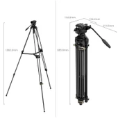 SmallRig 4686 AD-01S  Profesyonel Video Tripod Kiti - 2