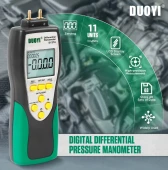 DUOYI DY27A Dijital Diferansiyel Basınç Ölçer Manometre Bar Hassasiyeti 0.001-Hava Basıncı Test Cihazı - 2