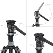 SmallRig 4221 Karbon Seyahat Video Tripod - 7